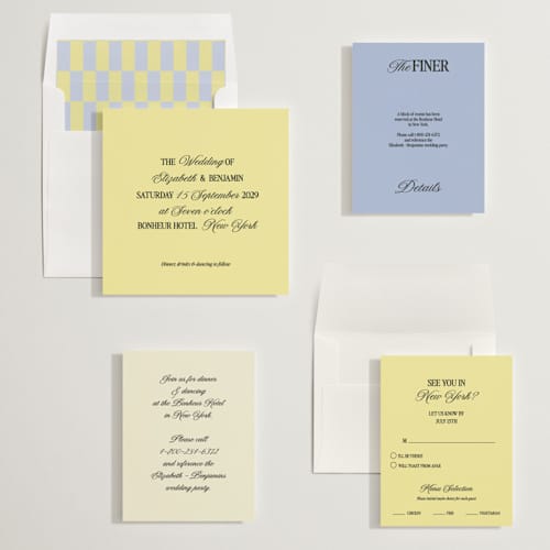 This is a butter wedding invitations with standard by Helena Vitto called the eternal printing on signature in standard