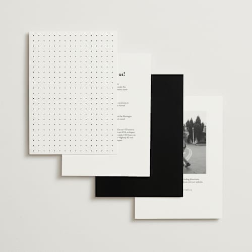 This is a bright white wedding invitations with standard by Ani Somi called in lights printing on signature in standard