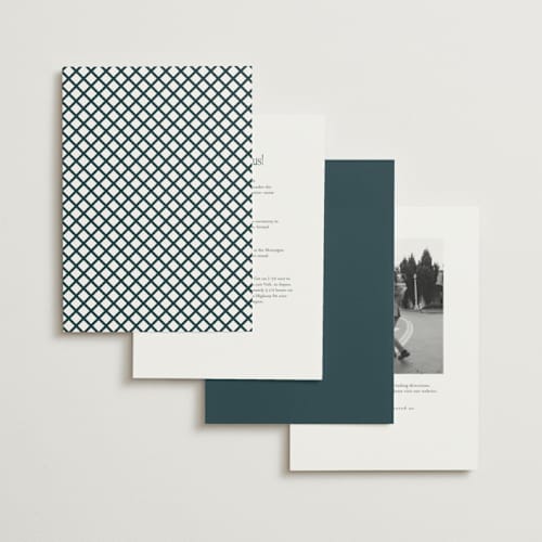 This is a teal wedding invitations with standard by Sara Hicks Malone called dewberry printing on signature in standard