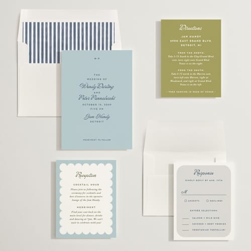 This is a neptune wedding invitations with standard by Snow and Ivy called penumbra printing on signature in standard
