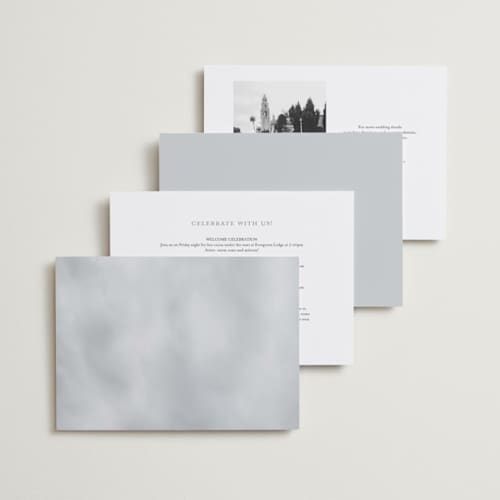 This is a cloud wedding invitations with standard by Heather Schertzer called panoramic printing on signature in standard