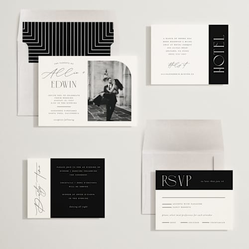 This is a pearl wedding invitations with standard by Christie Garcia called everly printing on signature in standard