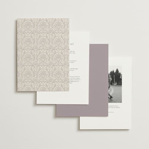 This is a amethyst wedding invitations with standard by Jen Owens called century printing on signature in standard