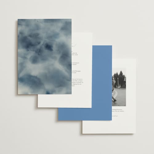 This is a blueberry wedding invitations with standard by Creo Study called nilgiri printing on signature in standard