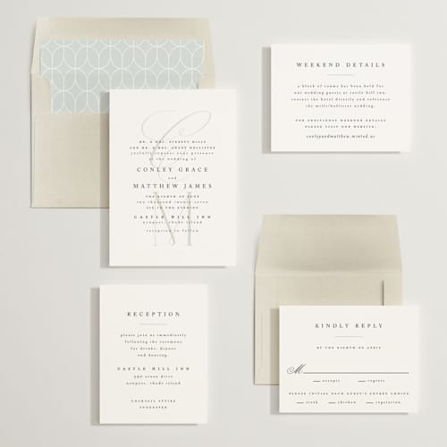 This is a leaf wedding invitations with standard by Kristie Kern called conley printing on signature in standard
