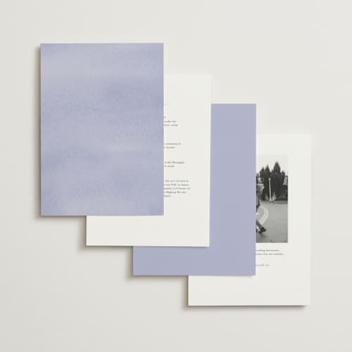 This is a wisteria wedding invitations with standard by Everett Paper Goods called sweeping meadow printing on signature in standard