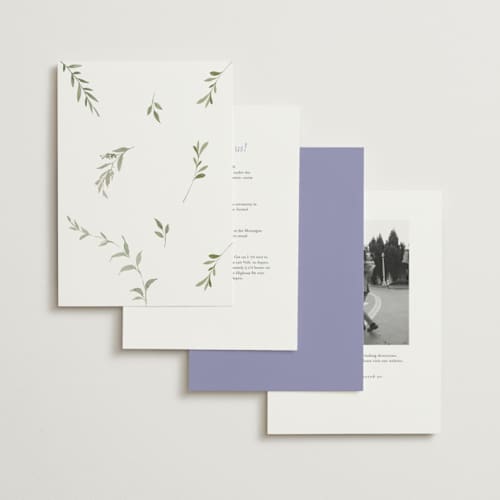 This is a lavender wedding invitations with standard by Design Lotus called enchanted evening printing on signature in standard
