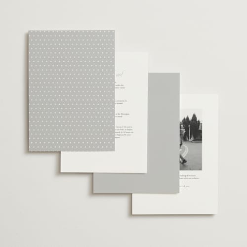 This is a ash wedding invitations with standard by Carolyn MacLaren called modernne printing on signature in standard