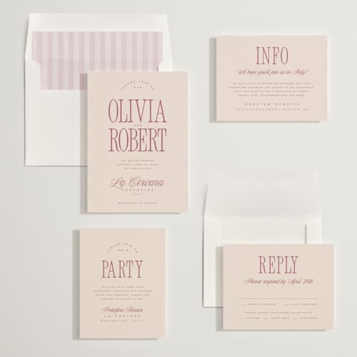 This is a rose wedding invitations with standard by Kelly Schmidt called riviera printing on signature in standard