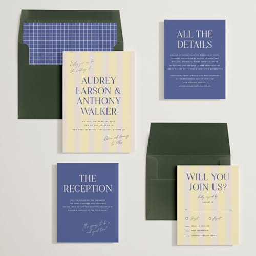 This is a lemonade wedding invitations with standard by Pixel and Hank called ambrosial printing on signature in standard