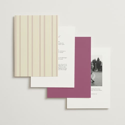 This is a lilac wedding invitations with standard by Emily Miranda called romantic tropical wedding printing on signature in standard