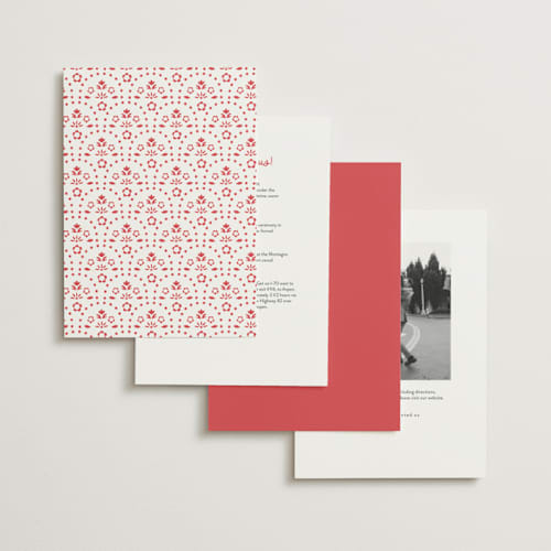 This is a cherry wedding invitations with standard by Itsy Belle Studio called vienes printing on signature in standard