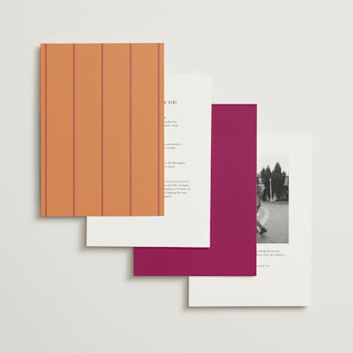 This is a dahlia wedding invitations with standard by Owl and Toad called sophisticate printing on signature in standard