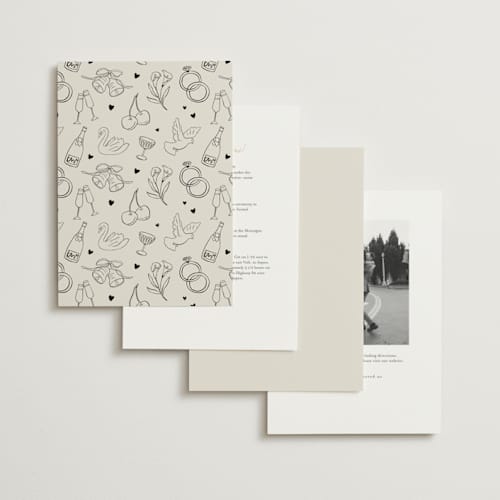 This is a vintage wedding invitations with standard by Kelly Watkins called felicity printing on signature in standard