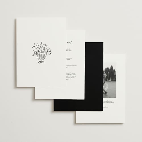 This is a nero wedding invitations with standard by Helena Vitto called amore mio printing on signature in standard