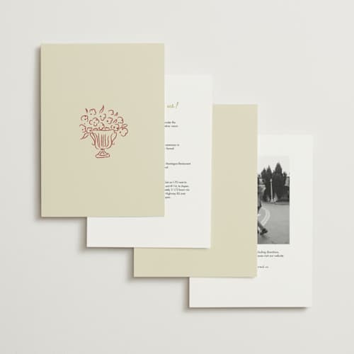 This is a chianti wedding invitations with standard by Helena Vitto called amore mio printing on signature in standard