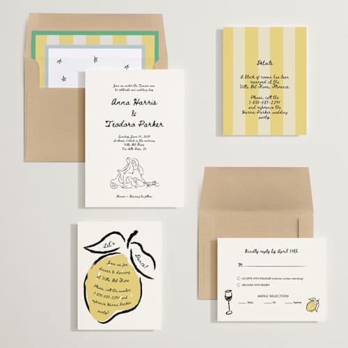This is a nero wedding invitations with standard by Helena Vitto called amore mio printing on signature in standard