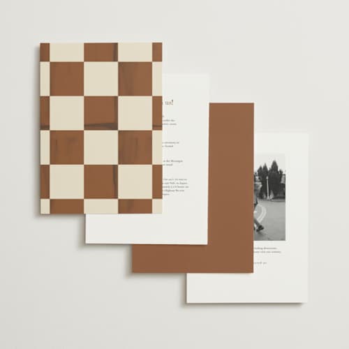 This is a wood wedding invitations with standard by Baumbirdy called checker wash printing on signature in standard