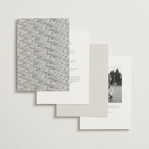 This is a rock wedding invitations with standard by Pati Cascino called puglia printing on signature in standard
