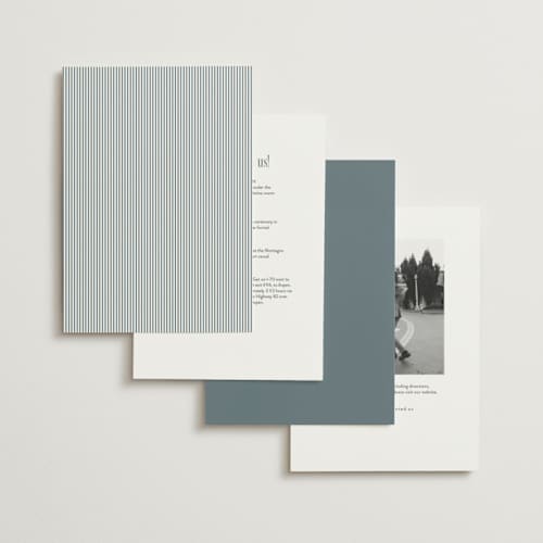 This is a capri wedding invitations with standard by Emily Betts called modern stripes printing on signature in standard