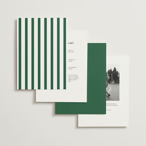 This is a emerald noir wedding invitations with standard by Cass Loh called chic union printing on signature in standard
