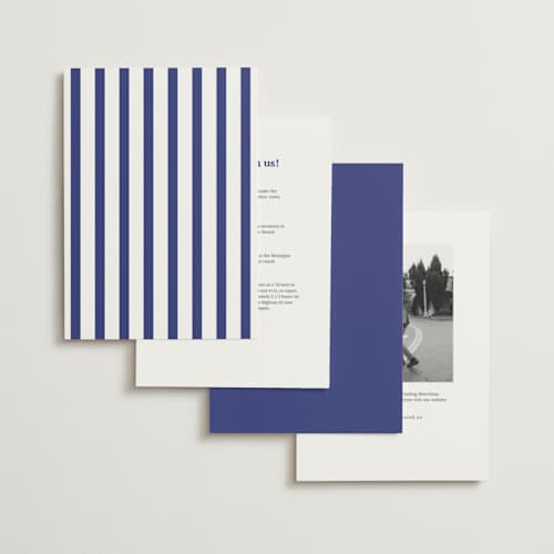 This is a midnight navy wedding invitations with standard by Cass Loh called chic union printing on signature in standard