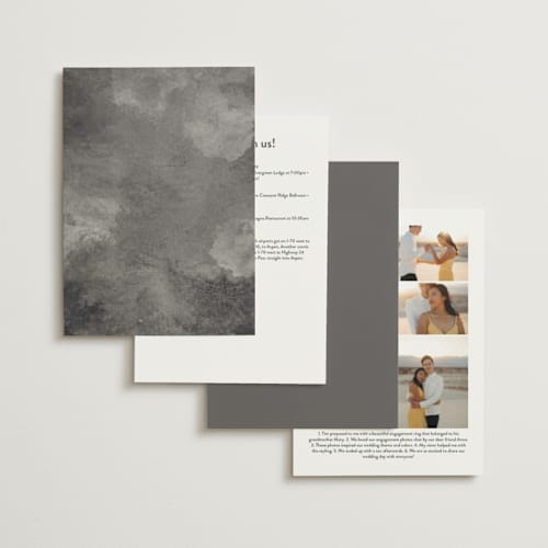 This is a onyx wedding invitations with standard by JoAnn Jinks called printed printing on signature in standard