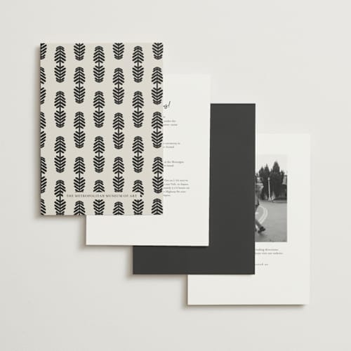 This is a midnight wedding invitations with standard by Kelly Watkins called vase printing on signature in standard