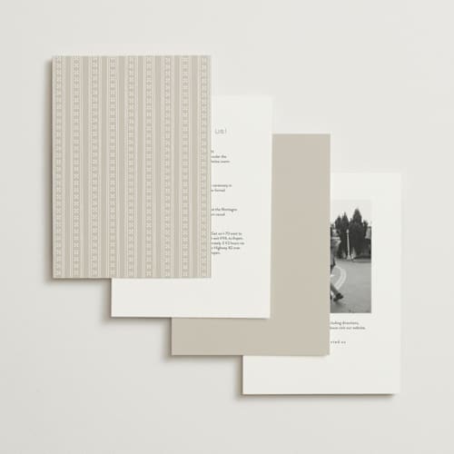 This is a cotton wedding invitations with standard by Amy Kross called aspen knoll printing on signature in standard