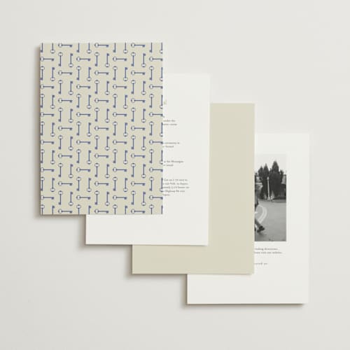 This is a adriatic blue wedding invitations with standard by Studio Suku called hotel printing on signature in standard