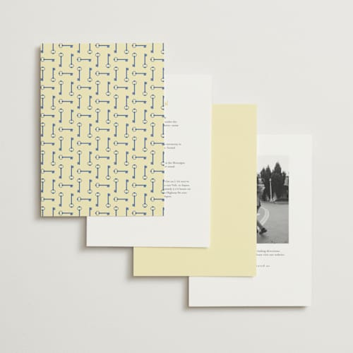 This is a butter wedding invitations with standard by Studio Suku called hotel printing on signature in standard