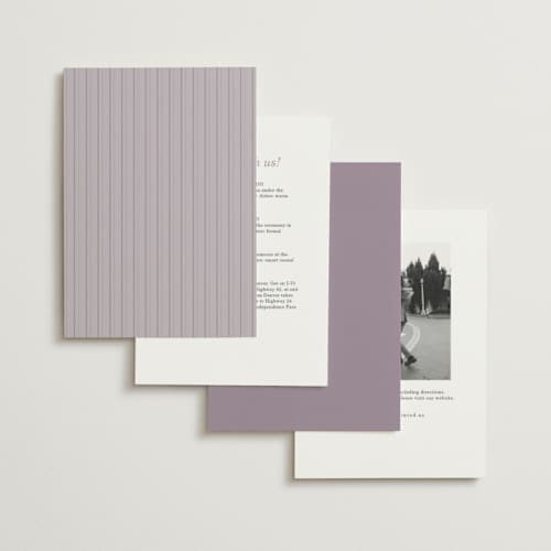 This is a plum wedding invitations with standard by Baumbirdy called flora arch printing on signature in standard
