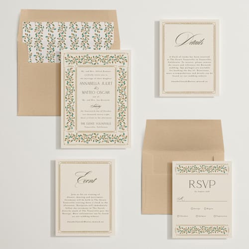 This is a autumn wedding invitations with standard by Ashlee Townsend called juliet printing on signature in standard