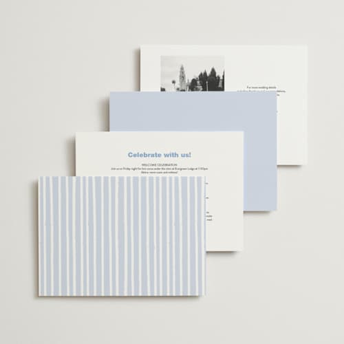 This is a sky wedding invitations with standard by Baumbirdy called sealed printing on signature in standard