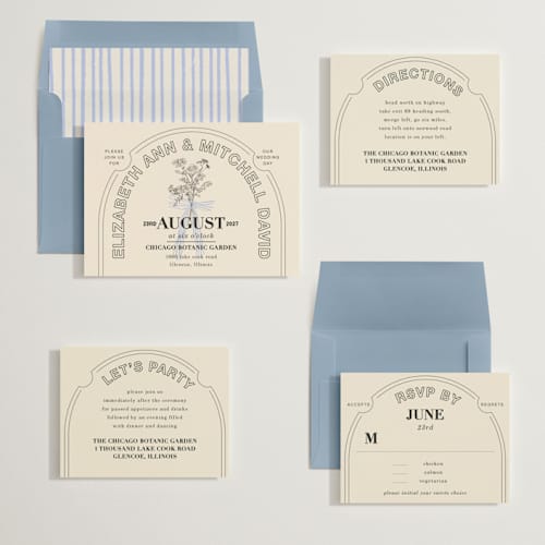 This is a daisy wedding invitations with standard by Baumbirdy called sealed printing on signature in standard