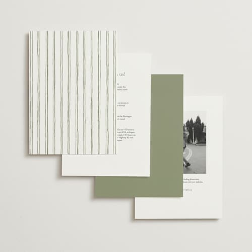 This is a moss wedding invitations with standard by Cass Loh called handwritten printing on signature in standard