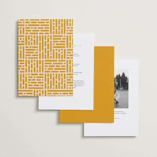 This is a sunshine wedding invitations with standard by Owl and Toad called casual printing on signature in standard