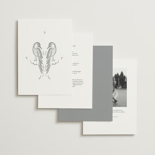 This is a graphite wedding invitations with standard by Ani Somi called santa catalina printing on signature in standard