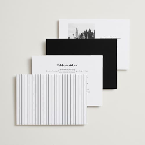 This is a noir wedding invitations with standard by Eric Clegg called together always printing on signature in standard
