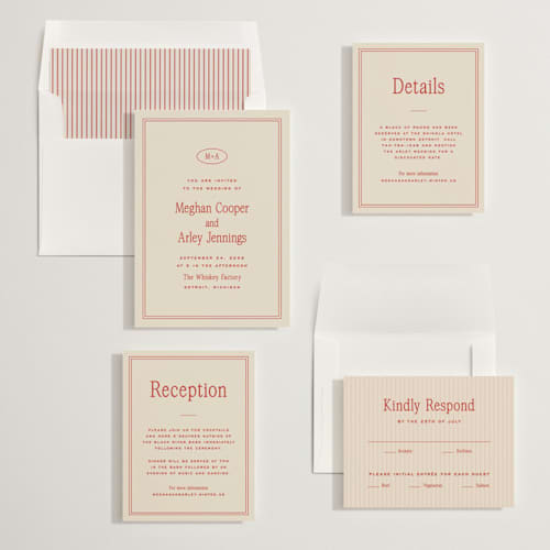 This is a cherry wedding invitations with standard by Ellen Schlegelmilch called cherry printing on signature in standard