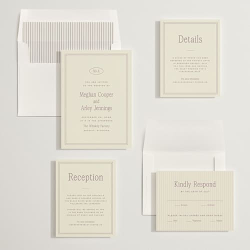 This is a mauve wedding invitations with standard by Ellen Schlegelmilch called cherry printing on signature in standard