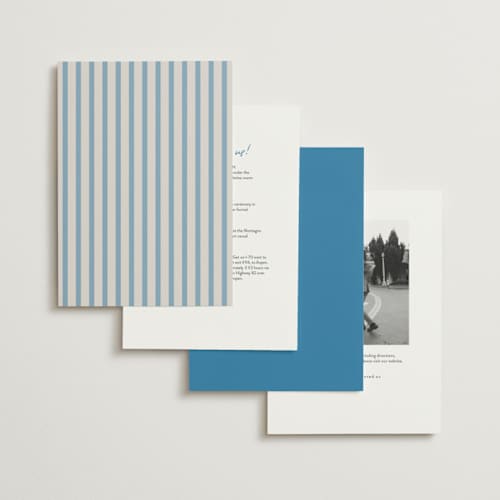 This is a aquatic wedding invitations with standard by Cass Loh called tablescape drawing printing on signature in standard