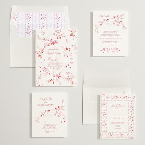This is a vegas mint wedding invitations with standard by Phrosné Barwood called whimsey floral printing on signature in standard