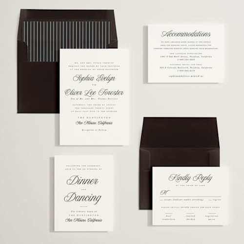 This is a tuxedo wedding invitations with standard by Leah Bisch called beautiful day printing on signature in standard