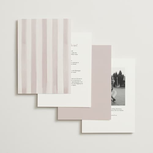 This is a mauve wedding invitations with standard by Pati Cascino called alento printing on signature in standard