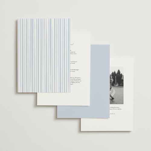 This is a santorini wedding invitations with standard by chocomocacino called strazzate printing on signature in standard