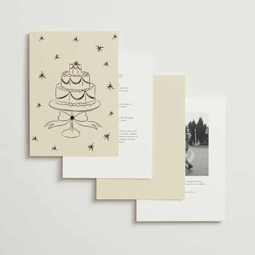 This is a champagne wedding invitations with standard by Helena Vitto called modern love printing on signature in standard