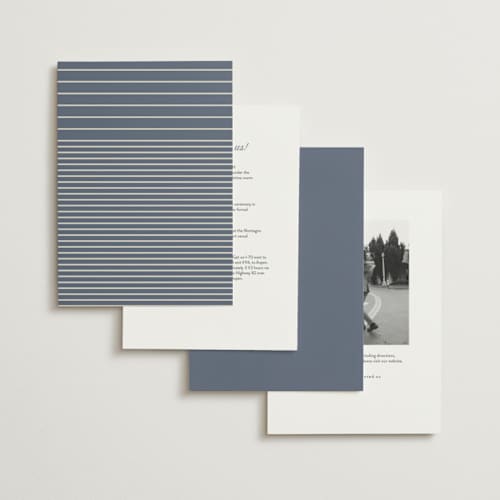 This is a french blue wedding invitations with standard by Nicoletta Savod called ritzy printing on signature in standard