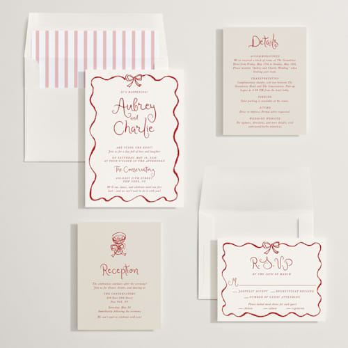 This is a wine wedding invitations with standard by Cass Loh called quirky fun printing on signature in standard