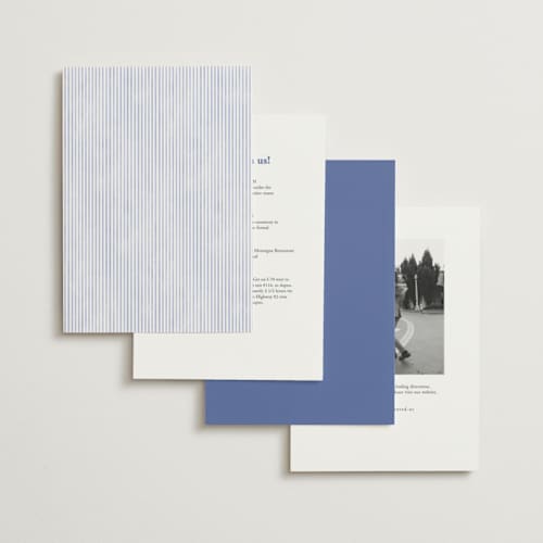 This is a cerulean wedding invitations with standard by Jenna Holcomb called embroidered printing on signature in standard